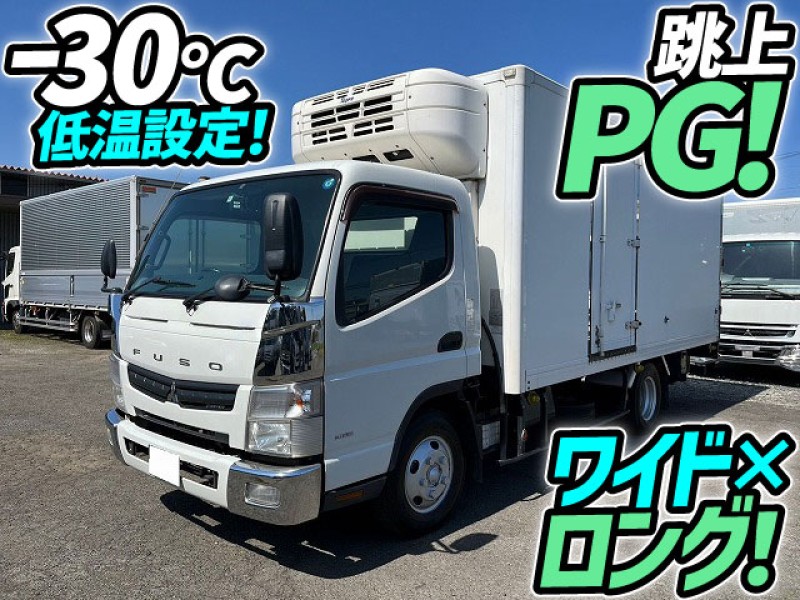 車検付 H25 三菱ふそう キャンター 冷蔵冷凍車 跳上パワーゲート ワイド ロング 東プレ －30℃低温設定 左サイド扉 2t 3t 小型