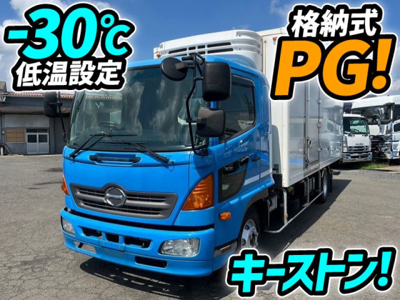 H22 日野 レンジャー 冷蔵冷凍車 フルキャブ ベッド付 格納式パワーゲート -30℃低温設定 キーストンフロア 4t 8t 中型 箱車