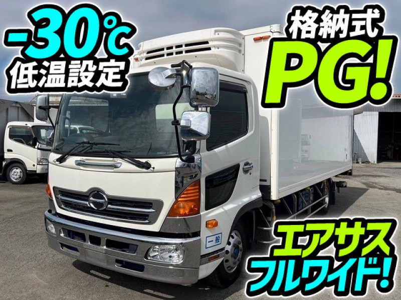 H29 日野 レンジャー 冷蔵冷凍車 格納式パワーゲート 6200 フルワイド ワンオーナー 後輪エアサス 240馬力 菱重コールドチェーン -30℃低温設定 4t 8t 中型 箱車