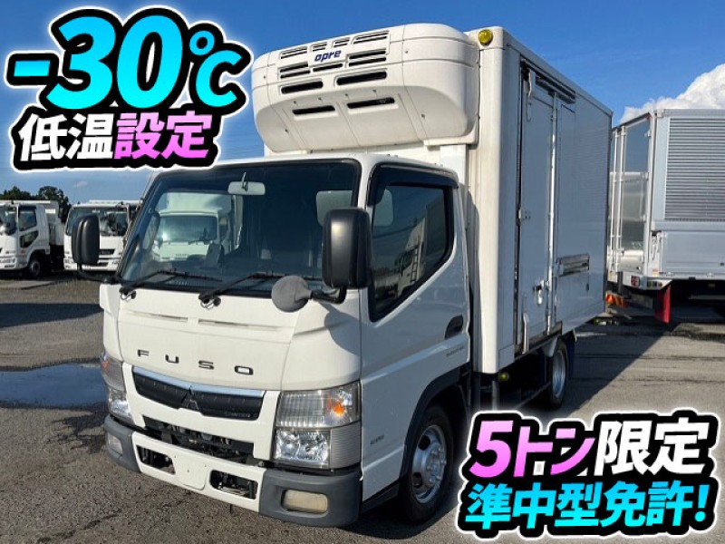 R1 令和元年 三菱ふそう キャンター 冷蔵冷凍車 東プレ -30℃低温設定 標準幅 10尺 ショート 5トン限定・準中型免許 AT デュオニック 1.5t 2t 小型 バン