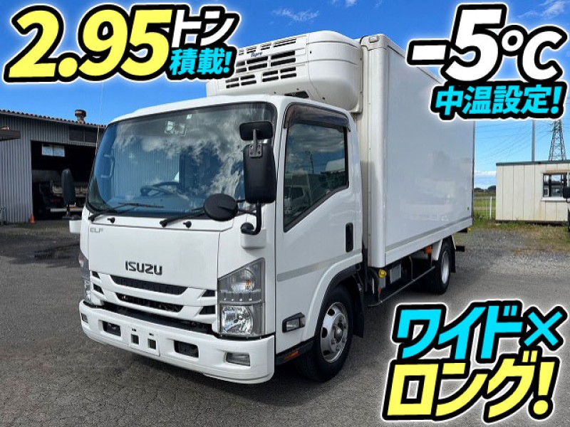 H29 いすゞ エルフ 冷蔵冷凍車 -5℃中温設定 R134a ワイド ロング ワンオーナー 東プレ 3t 小型