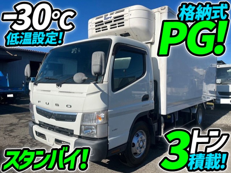 H29 三菱ふそう キャンター 冷蔵冷凍車 格納式パワーゲート －30℃低温設定 ワイド ロング R404A 東プレ 3t 小型