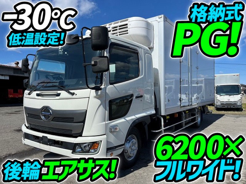 R3 日野 レンジャー 冷蔵冷凍車 -30℃低温設定 スタンバイ 格納式パワーゲート 6200 フルワイド 後輪エアサス 左サイド扉 フルキャブ 東プレ 4t 中型