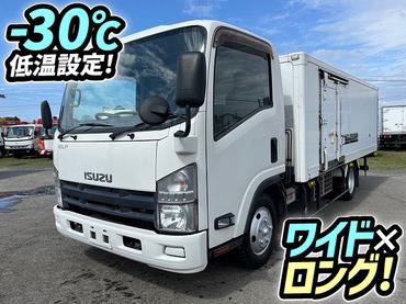 H25 いすゞ エルフ 冷蔵冷凍車 冷凍バン -30℃低温設定 R404A ワイド ロング 2室式 2t 3t 小型 中古トラック