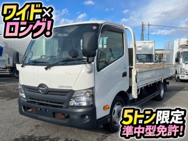 H29 日野 デュトロ 平ボディ ワイド ロング 2トン積載 5トン限定・準中型免許 5速MT TOYOTA トヨタ 2t 5t 小型