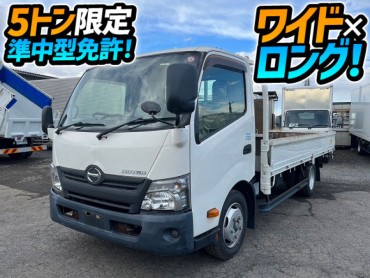 H29 日野 デュトロ 平ボディ ワイド ロング 2トン積載 5トン限定・準中型免許 5速MT TOYOTA トヨタ 2t 5t 小型