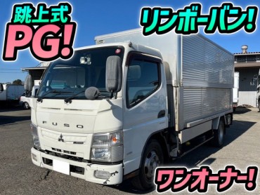 車検付 H23 三菱ふそう キャンター リンボーバン 跳ね上げ式パワーゲート 北村製作所 標準幅 ロング ワンオーナー 禁煙車 2t 3t 小型 アルミバン 箱車