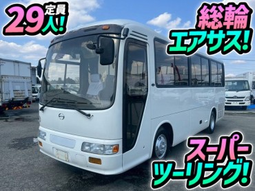 H8 日野 リエッセ マイクロバス スーパーツーリング 総輪エアサス 自動スイング扉 リクライニング モケットシート 29人 小型 中型 送迎バス 観光バス リヤーエンジン