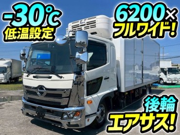 R4 日野 レンジャー 冷蔵冷凍車 格納式パワーゲート 東プレ -30℃低温設定 6200 フルワイド R452A ベッド付き ワンオーナー 後輪エアサス 4t 8t 中型 バン 箱車