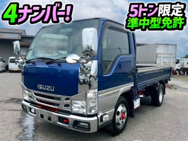 R1 いすゞ エルフ 平ボディ 4ナンバー 10尺ボディ 2トン積載 5トン限定・準中型免許 スムーサーEx AT車 2t 5t 小型 キャブオーバー