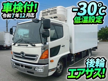 車検付 令和7年12月迄 H28 日野 レンジャー 冷蔵冷凍車 フルキャブ/ベッド付き 後輪エアサス フルワイド 6400 東プレ R404A -30℃低温設定 240馬力 6速MT 4t 8t 中型 バン 箱車