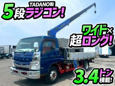 H23 三菱ふそう キャンター 5段クレーン TADANO タダノ ZE295HR ラジコン フックイン カスタム ワイド 超ロング デュオニック 175馬力 3t 4t 8t 小型 カーゴクレーン