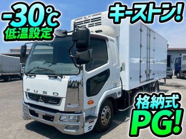 H28 三菱ふそう ファイター 冷蔵冷凍車 格納式パワーゲート 東プレ R404A -30℃低温設定 左サイド観音扉 キーストンフロア床 6速MT 4t 8t 中型 バン 箱車