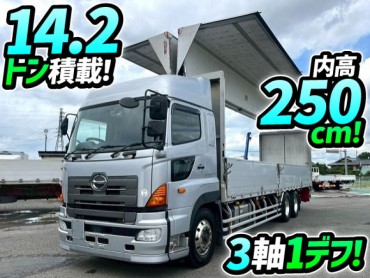 H27 日野 プロフィア アルミウイング 6×2 3軸1デフ ハイルーフ 後輪エアサス アルミホイール 日本フルハーフ E13C プロシフト 10t 25t 大型 バン 箱車