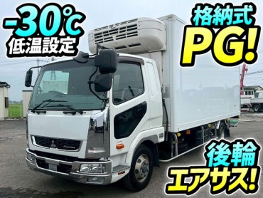 H29 三菱ふそう ファイター 冷蔵冷凍車 格納式パワーゲート 後輪エアサス フルキャブ/ベッド付き 東プレ -30℃低温設定 R404A 6速MT 4t 8t 中型 バン 箱車