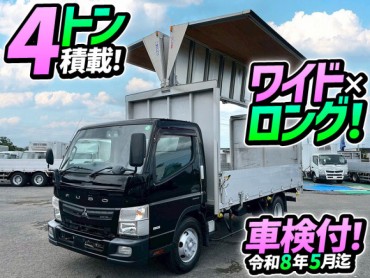 車検付 令和8年5月迄 三菱ふそう キャンター アルミウイング ワイド ロング 4トン積載 175馬力 デュオニック 3t 4t 8t 小型 バン 箱車