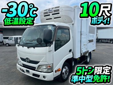 H30 TPG-XZC605M 日野 デュトロ 冷蔵冷凍車 東プレ -30℃低温設定 R404A 10尺ボディ 標準幅 左サイド扉 AT車 5トン限定 準中型免許 2t 5t 小型 冷凍バン 箱車