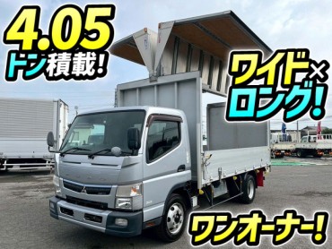 2PG-FEB90 H30 三菱ふそう キャンター アルミウイング ワンオーナー ワイド ロング 4.05トン積載 パブコ デュオニック 4t 8t 小型 バン 箱車