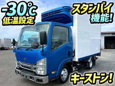 TRG-NLR85AN H28 いすゞ エルフ 冷蔵冷凍車 菱重コールドチェーン R404A -30℃低温設定 キーストン床 スタンバイ機能 ハイキャブ 10尺ボディ 5トン限定・準中型免許 5速MT 2t 5t 小型 冷凍バン 箱車