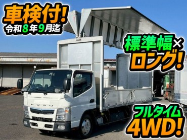 TPG-FGA50 車検付 令和8年9月迄 H30 三菱ふそう キャンター アルミウイング 4×4 4WD 四輪駆動 パブコ 標準幅 ロング デュオニック AT 2t 6t 小型 バン 箱車