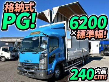 TKG-FRR90S2 H28 いすゞ フォワード アルミウイング PG 格納式パワーゲート フルキャブ ベッド付き 6200 標準幅 日本フルハーフ 210馬力 6速 MT マニュアル 4t 8t 中型 バン 箱車