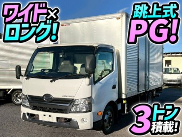 TKG-XZU710M H29 日野 デュトロ アルミバン PG 跳ね上げ式パワーゲート ワイド ロング 3トン積載 パブコ 左サイド扉 150馬力 6速 MT マニュアル 2t 3t 7t 小型 ドライバン 箱車