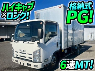 TKG-NMR85AN H26 エルフ アルミバン PG 格納式パワーゲート ハイキャブ 標準幅 ロング 北村製作所 左サイド扉 150馬力 6速 MT マニュアル 2t 6t 小型 ドライバン 箱車