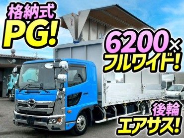 2PG-FD2ABG R5 日野 レンジャー アルミウイング PG 格納式パワーゲート ワンオーナー フルキャブ/ベッド付き 6200 フルワイド 240馬力 6速 MT マニュアル 4t 8t 中型 バン 箱車