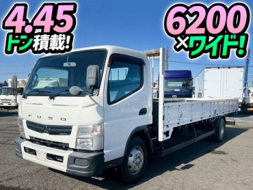 TKG-FEC90 H25 三菱ふそう キャンター Ex 平ボディ ワイド 超超ロング 6200 175馬力 4.45トン積載 TOYOBODY デュオニック AT オートマ 4t 8t  小型 キャブオーバー