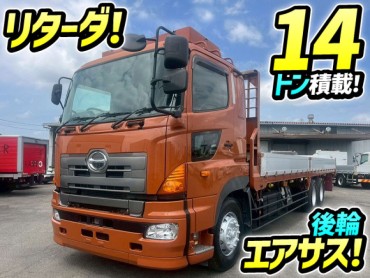 QKG-FR1EXBG H25 プロフィア アルミブロック 6×2 3軸1デフ 後輪エアサス リターダ ツカサボデー 5方開 380馬力 7速マニュアル MT 10t 25t 大型 平ボディ