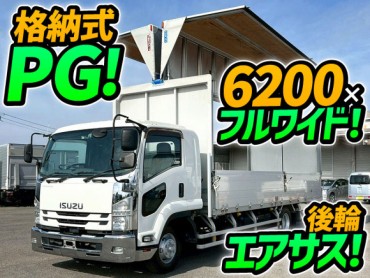 2RG-FRR90T2 H30 いすゞ フォワード アルミウイング PG 格納式パワーゲート 後輪エアサス 6200 フルワイド 240馬力 6速マニュアル MT 4t 8t 中型 バン 箱車