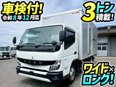 2RG-FEB50 R4 三菱ふそう キャンター アルミバン ワイド ロング 3トン積載 パブコ 左サイド扉 ラッシング 5速マニュアル MT 3t 6t 小型 ドライバン 箱車