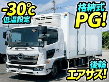 2KG-FD2ABG 車検付 令和9年5月 R3 日野 レンジャー 冷蔵冷凍車 PG 格納式パワーゲート ワンオーナー フルキャブ/ベッド付き 6300 フルワイド 後輪エアサス 菱重コールドチェーン -30℃低温設定 6速マニュアル MT 4t 8t 中型 冷凍バン 箱車