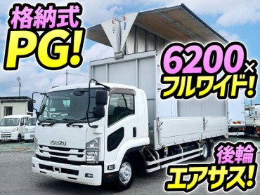 2RG-FRR90T2 車検付 R2 いすゞ フォワード アルミウイング ワンオーナー 格納式パワーゲート PG ベッド付き 6200 フルワイド 後輪エアサス 240馬力 6速マニュアル MT 4t 8t 中型 バン