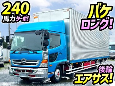 TKG-FD7JUAG H28 日野 レンジャー アルミバン ハイルーフ お化け バケロング 8500 フルワイド 後輪エアサス 240馬力 6速MT 4t 8t 中型 ドライバン 箱車