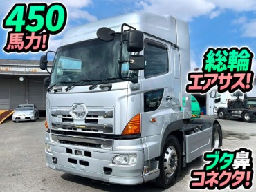 LKG-SH1EDAJ H23 日野 プロフィア トラクターヘッド ハイルーフ 総輪エアサス リターダ ブタ鼻コネクタ 電源カプラ 450馬力 プロシフト セミオートマ 10t 45t 大型 牽引車