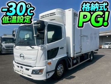 H30 日野 レンジャー 冷蔵冷凍車 格納式パワーゲート PG 菱重コールドチェーン R404A -30℃低温設定 左サイド扉 アルミホイール プロシフト 4t 8t 中型 冷凍バン 箱車